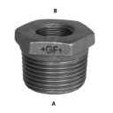 GF Sort Nippelmuffe 1 1/4" x 1/2" for Varmeinstallasjoner