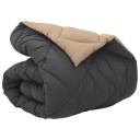 vidaXL Vinter Dynen Antrasitt og Taupe 140 x 200 cm Mikrofiber