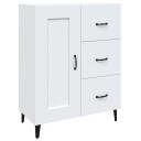vidaXL Skjenk hvit 69,5x34x90 cm konstruert tre