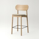 Decotique Elephant Barstol Naturlig / Beige Fløyel   Barstoler Eik   13002689+13002693
