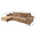 Hjørnesofa Monar Venstre   beige
