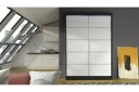 Liverpool Garderobe 120x200 cm - Hvit/Svart