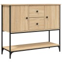 vidaXL Skjenk sonoma eik 100x36x85 cm konstruert tre