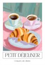 Petit dejeuner Poster Plakat / 40x50cm