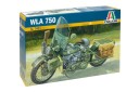 Italeri 1/9 WLA 750 Militær Motorsykkel Modell - US Army WWII