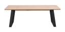 Rowico Home Melville salongbord Hvitpigmentert eik/svart 140 x 65 cm Hvit