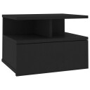 vidaXL Flytende nattbord svart 40x31x27 cm konstruert tre