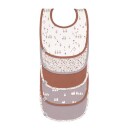 Lässig Bib 5-pakk Tiny Farmer Goose lilla