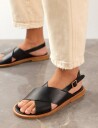 ANGULUS Sandals   Flat    Open Toe   Op   Black   41