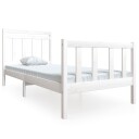  Sengeramme hvit heltre 100x200 cm