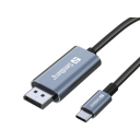 Sandberg USB-C til DisplayPort Kabel 2m 4K Oppløsning Grå/Svart