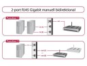 DELOCK RJ45 Switch 2>1 + 1>2 Bidirc.