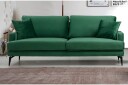 Andary 3 seters Sofa   Grønn/Svart