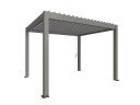 Biohort Pergola størrelse 3,5 x 3 metallic quartz grå/sølv