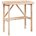  Plantebord med hylle 78x38x82,5 cm heltre gran