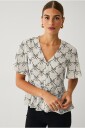 Ellos Collection - Bluse med knapper - Natur