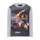 LEGO Kidswear Ninjago langermet t skjorte Taylor 713 Grå melange (104)