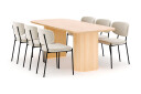 Bark Kopparbo Spisebord 200 cm med 6 Gemmiano Stoler   Natur