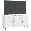 TV skap Høgglans hvit 99 x 34,5 x 50 cm Konstruert tre