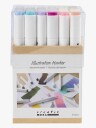 Creative Toys Creativ Illustrasjonspenner linje 1+8 mm pastellfarger standardfarger 24 stk 
