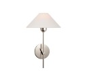Hackney vägglampa nickel