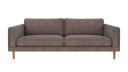 Rowico Home Braden 3 seters sofa Mørk beige Greg 7 Eikben