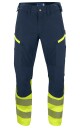 ProJob 6528 Servicebukse Stretch En Iso 20471 Kl 1 Yellow/Navy C50