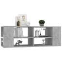 vidaXL Vegghengt TV-benk betonggrå 102x35x35 cm sponplate