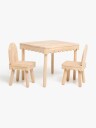 Alice &  Fox Dune Bord &  Stol, Natural Wood