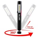 Haj Light Rechargeable pen-light 220+80 lumen Magnet in clip Magnet in swivel base