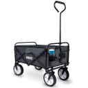 Sammenleggbar transportvogn med netting, 80L kapasitet