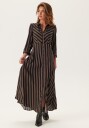 YAS Yassavanna Long Shirt Dress S. Noos Brown S