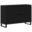  Sideboard Svart Eik 104x35x70 cm Ingeniørtre