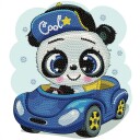 Diamond Dotz Diamantmalingsett 2849 Dotz Kul Bil Panda