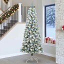  Kunstig sammensatt juletre med LED  stripelys 240 cm PVC