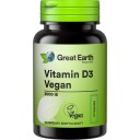 Great Earth Vitamin D3 Vegan 3000 I.E 60 kap