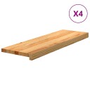  4 Stk Lysebrun 80x25x2cm Heltre Eik