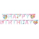 Globos Europe Bokstavgirlander Happy Birthday Disneyprinsesser