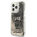 Karl Lagerfeld Liquid Glitter Gatsby Mobildeksel til iPhone 13 Pro Max - Svart
