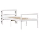  Seniorseng med hodegavl hvit 90x200 cm heltre furu