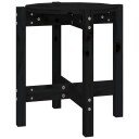 vidaXL Salongbord svart Ø 42,5x45 cm heltre furu