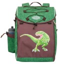 Jeva Skolesekk   Middels   Piksel Rex VER 2   Jeva   OneSize   Skolesekk   Grønn