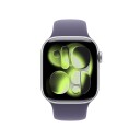Apple Watch Series 11 GPS + Cellular 42mm Silver Aluminium Case with Purple Fog Sport Band   M/L