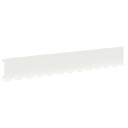 vidaXL Gjerdekant 30 stk. 102 x 15 x 4 cm Stål Hvit