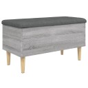  Oppbevaringsbenk grå sonoma 82x42x46 cm konstruert tre