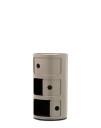 Kartell Componibili Classic Oppbevaring Med 3 Rom Dove Grey