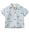 Flöss Skjorte Albert Blue Gingham Flöss 1 år 80 Skjorte Blå