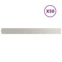 vidaXL Plenkanter 50 stk 10x103 cm rustfritt stål