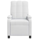 vidaXL Recliner Hvit Stoff