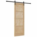 vidaXL Skyvedør med hardware sett 73.5x211 cm Massivt Furutre
